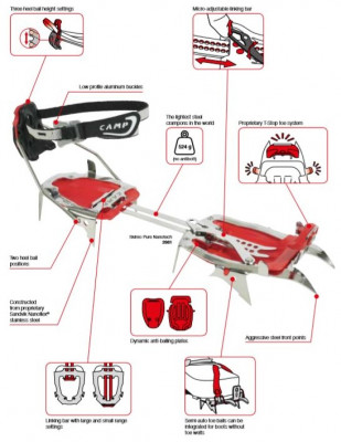 CAMP Skimo Pure Nanotech Crampons