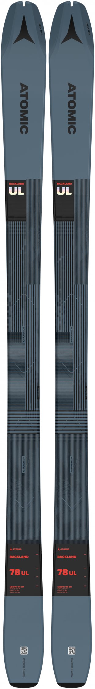 Atomic Backland 78 UL Skis Unisex Metallic Blue 149