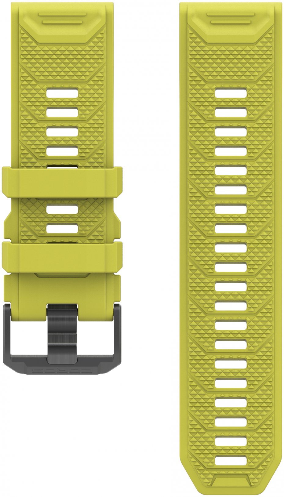 Coros Bracelet Vertix 2 Silicone Yellow Accessoires montres : Snowleader