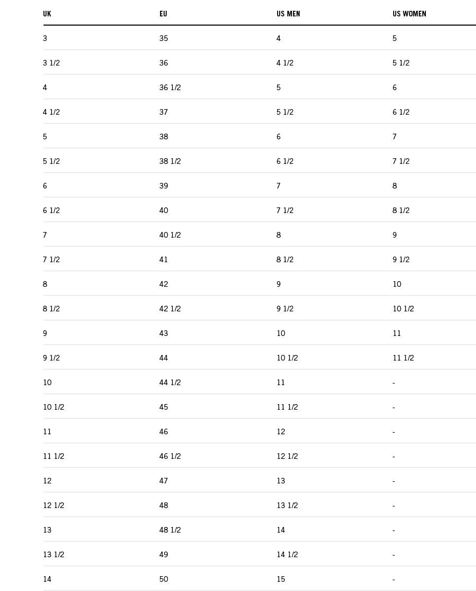 Dynafit boot sizing sale