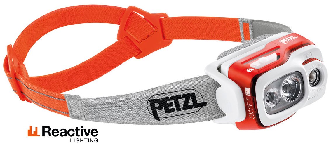 Lampe frontale rechargeable SWIFT RL orange 900 lumens Petzl 2023 -  Montania Sport