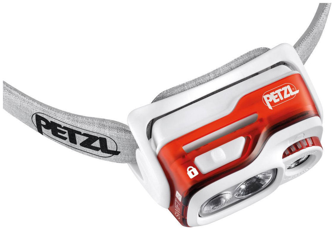 Lampe frontale Petzl Swift simple, efficace, aboutie.